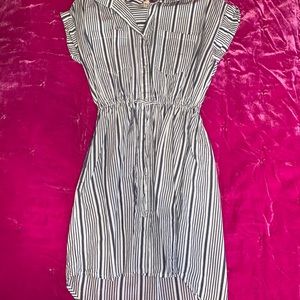 Collared striped dress